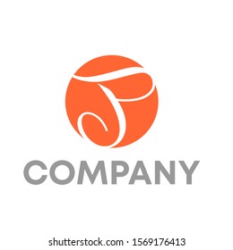 letter P logo vector sign template