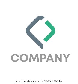 letter P logo vector sign template