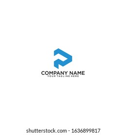 letter P logo vector sign template, initial P logo vector sign template