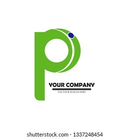 letter P logo vektor template