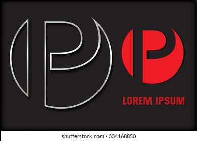 Letter P logo.Logo P vector template.