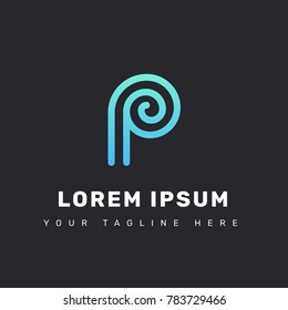 Letter P logotype