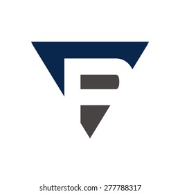 letter P logotype template