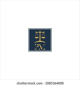 letter p m logo vector template law