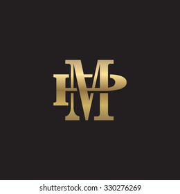 Letter P And M Monogram Logo