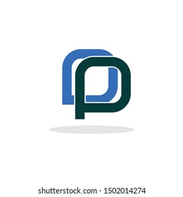 Letter P Media Creative Modern Logo