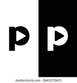 Carta P Media Logo Imagens Royalty-Free, Fotografias De Stock.