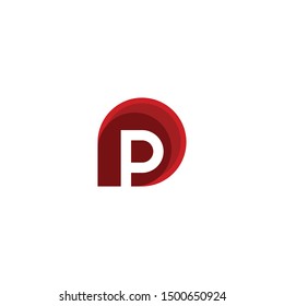 Letter P Media Techno Creative Modern Logo