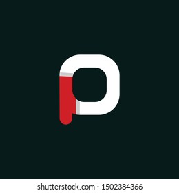 Letter P Media Technology Business Logo