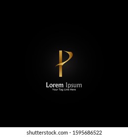 "letter P". Minimalist, simple,digital and modern logo design.