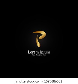 "letter P". Minimalist, simple,digital and modern logo design.