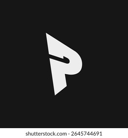 Letter P Modern Icon Design. Initial P Simple and Stand Out Logo Concept.