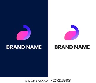 letter p modern logo design template