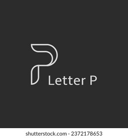 Letter P modern logo design template elements
