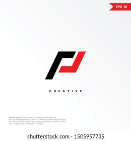 Letter P modern sport logo design template. Colorful creative sign. Universal vector icon. Modern logotype symbol