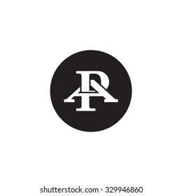 letter A and P monogram circle logo