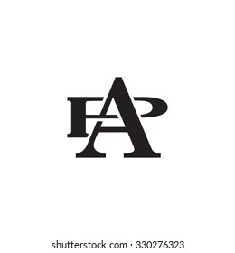 letter P and A monogram logo