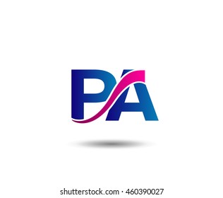 Letter P and A monogram logo
