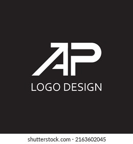 letra A monograma P para la plantilla de diseño del logotipo
