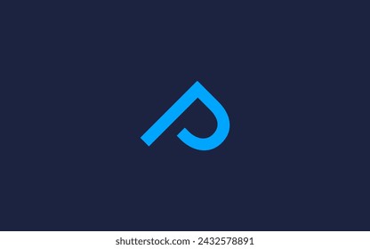 letter p with mountain logo icon design vector design template inspiration