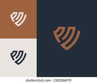 Diseño del logotipo de la letra P N. símbolo monocromo creativo mínimo. emblema vectorial universal elegante. Logotipo de negocio premium. Símbolo gráfico del alfabeto para identidad corporativa