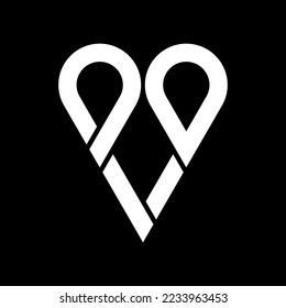 letter p and o logo design 