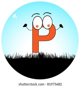 letter p on field