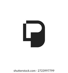 Letra P Papel o logotipo del documento 