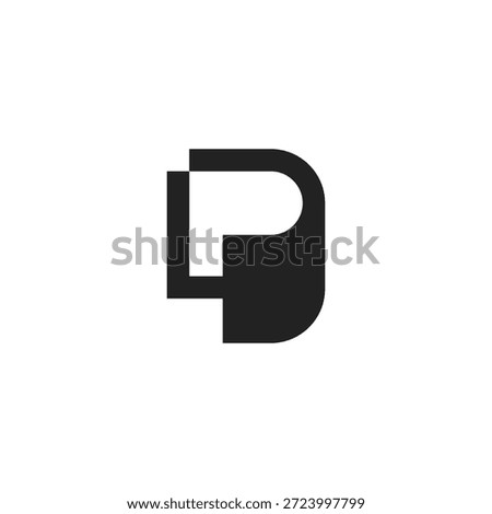 Letter P Paper or Document Logo 