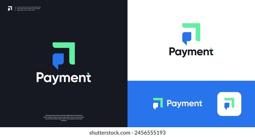 Letter P payment logo design inspiration.