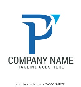 Letter P Zahlung oder senden Logo Design Vorlagen