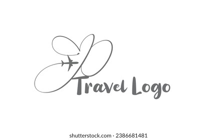 letter P with plane and airline logo vector template. Suitable for travel label, tourism, journey posters, flight company advertising, airways identity, and tech transportation