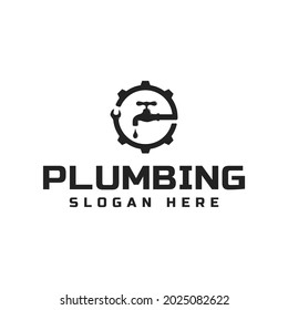 letter p and plumbing logo, icon and vector