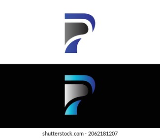 Letter P Or PP Abstract Logo Design Vector Illustration.