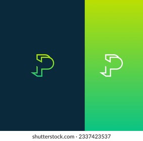 Letter P, PP logo icon design template elements.