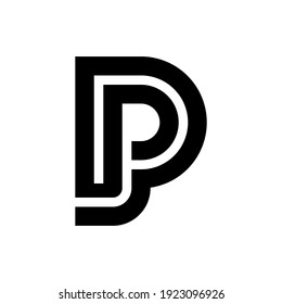 Letter P Pp Logo Template Stock Vector (Royalty Free) 1923096926