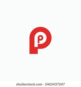 Letter P, PP, or PPP modern logo design vector illustration