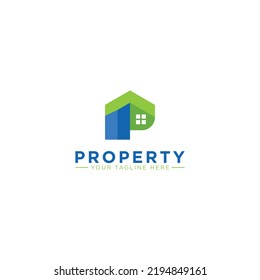 Letter P Property Home Icon Logo Stock Vector (Royalty Free) 2194849161 ...