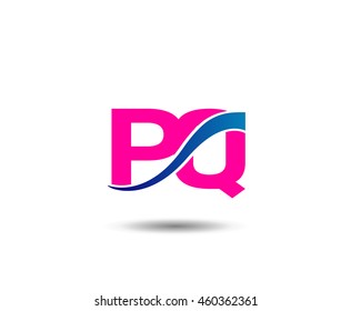 Letter P and Q logo

