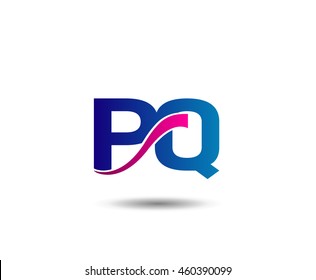 Letter P and Q monogram logo
