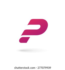 Letter P question mark logo icon design template elements 