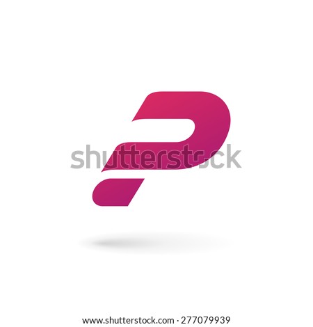 letter p question mark logo icon のベクター画像素材 ロイヤリティ