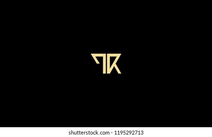 LETTER P AND R LOGO WITH NEGATIVE SPACE EFFECT FOR ILLUSTRATION OR LOGO DESIGN USE