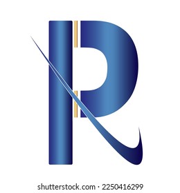 Letter P and R Shape pattern design vector format 