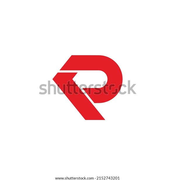 Letter P R Simple Geometric Arrow Stock Vector (royalty Free 