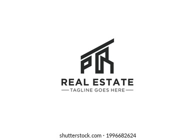 Letter P for Real Estate Remodeling Logo. Construction Architecture Building Logo Design Template.