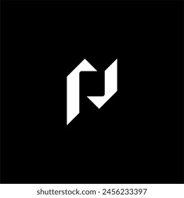 letter P with recycle logo concept vector icon