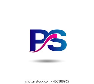 Letter P and S monogram logo
