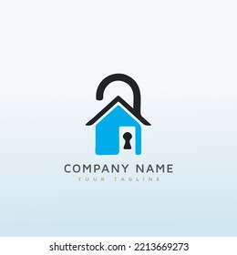 Letter P Security logo design