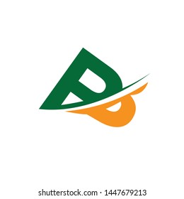 Letter p shadow vector design